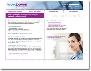 Archived homepage of Wordpower Communications